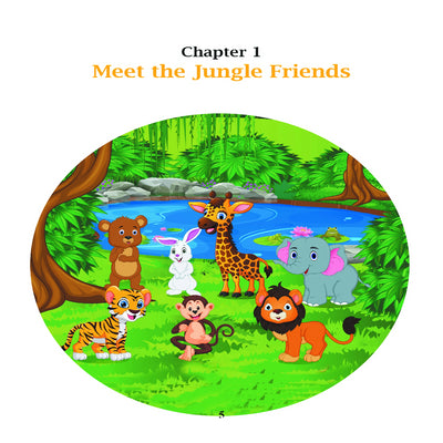 Jungle Friends: 5-Minute Stories about Friendship, Kindness and Sharing. Hardcover Children Illustrated Book - Laura Baby and Company