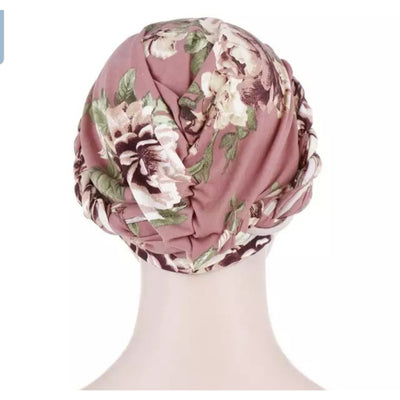 Floral Printed PRE-TIED Women Beanie Cap