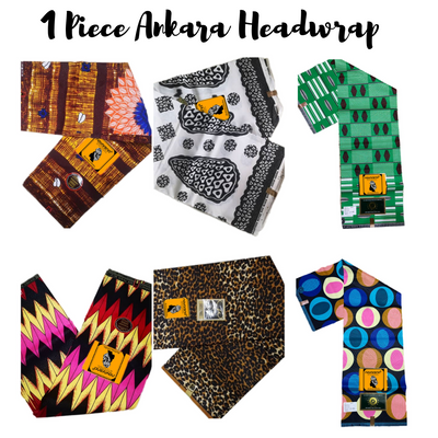 ANKARA Extra Long African Print Scarfs