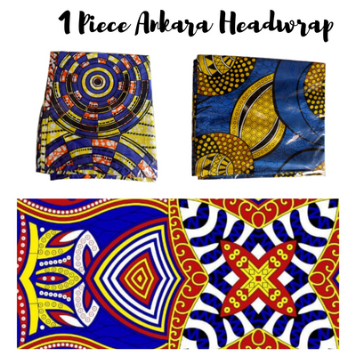 ANKARA Extra Long 72"×22" Headwraps ANKARA Dashiki African Print Head Wraps/Scarfs for Women Multicolor Headwrap Tie Hat- Ethnic Tribal - Laura Baby and Company