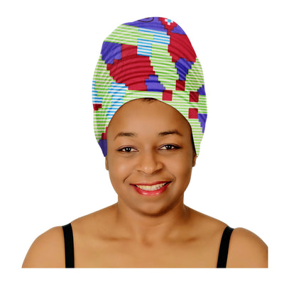 ANKARA Extra Long 72"×22" Headwraps ANKARA Dashiki African Print Head Wraps/Scarfs for Women Multicolor Headwrap Tie Hat- Ethnic Tribal - Laura Baby and Company