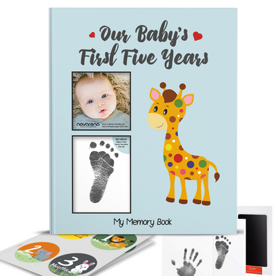 Baby Memory Scrapbook with 48 Pack Stickers