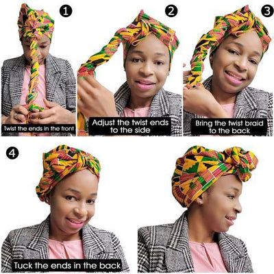 KENTE Cloth Extra Long ANKARA Head wrap