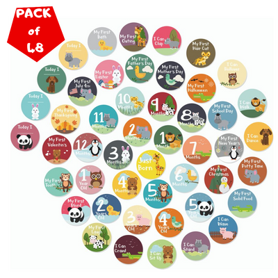 Baby Memory Book with 48 milestones stickers