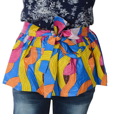 African Dutch Ankara Print Circle Skirt