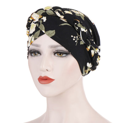 Floral Printed PRE-TIED Women Beanie Cap