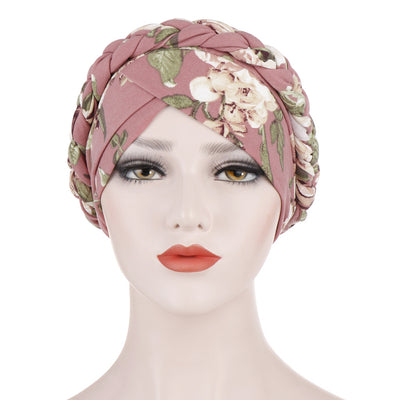 Floral Printed PRE-TIED Women Beanie Cap