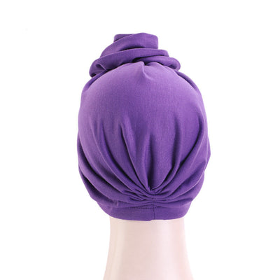 PRE-TIED Women Headwrap Turban with Rose Flower Knot | Pre-Tied Bonnet Beanie Cap | Stretch Jersey Lightweight Breathable Wraps | Headbands | Bandana - Laura Baby and Company