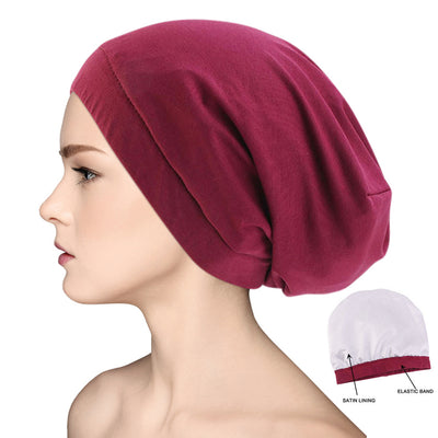 Satin Silk Lined Sleep Cap Beanie Slap Hat – Gifts for Women - Laura Baby and Company