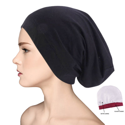 Satin Lined Hair Head Cover Cap