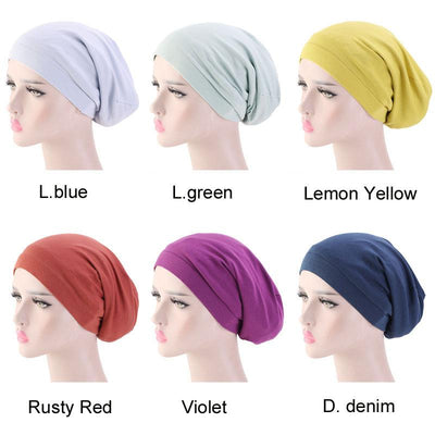 Satin Lined Hair Head Cover Cap