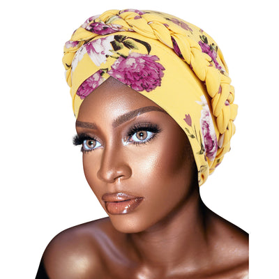 Floral Printed PRE-TIED Women Beanie Cap