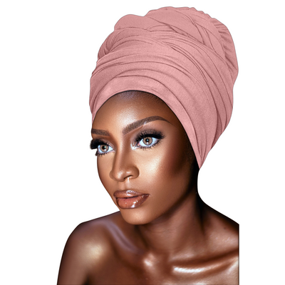 18 Colors Available - Novarena Extra Long 70" Headwraps | Kente Cloth Cotton and Stretch Jersey Solid Colors Knit Wraps Scarf Turbans Ties | Lightweight Breathable Head Wraps | Headbands