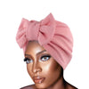 Solid Knitted Women Bow Hat Beanie Cap